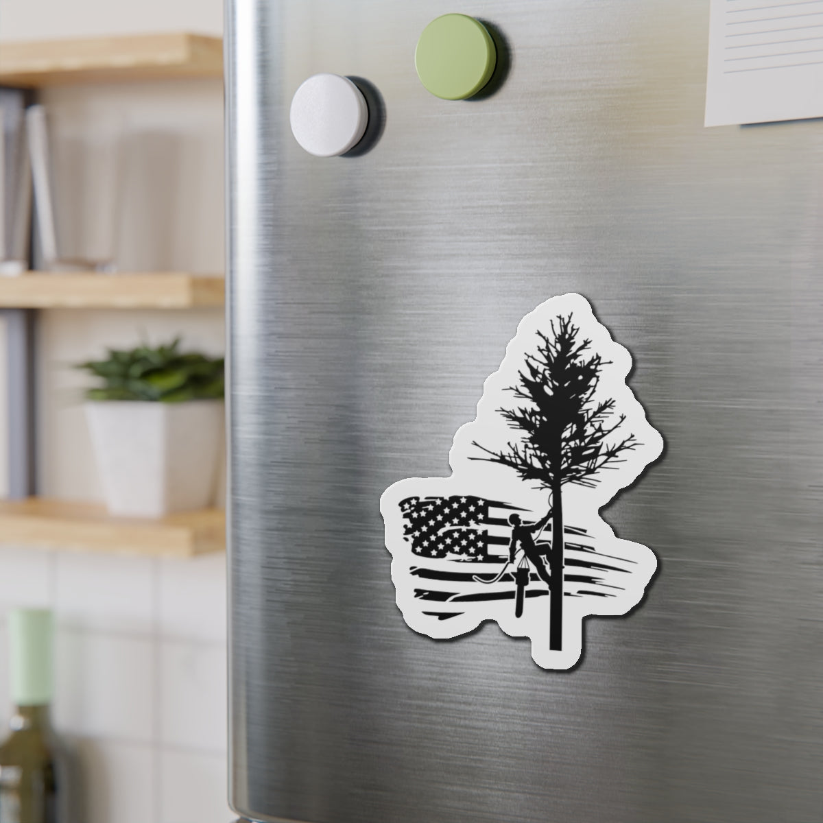 American Tree Trimmer Die-Cut Magnet