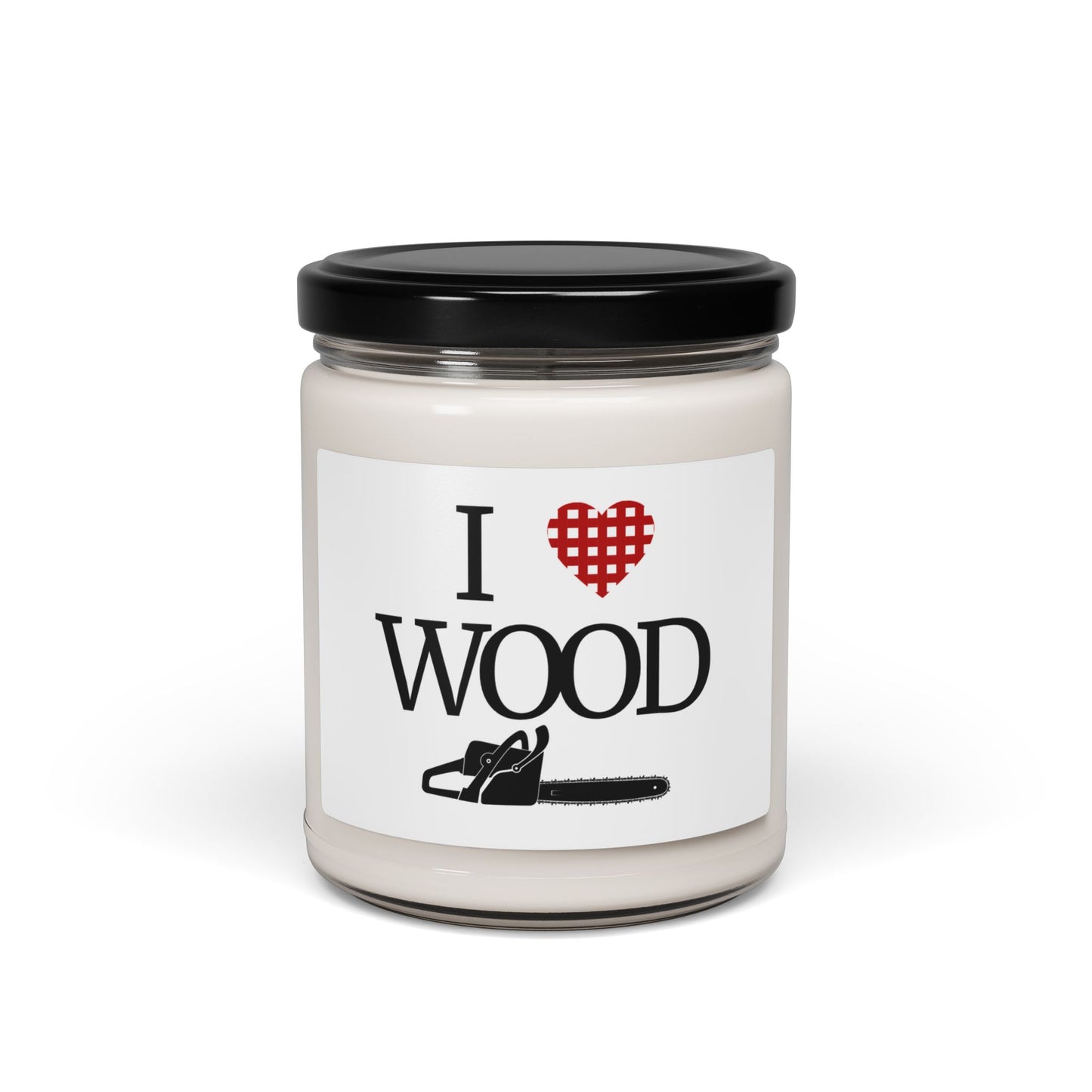 I Love Wood Candle