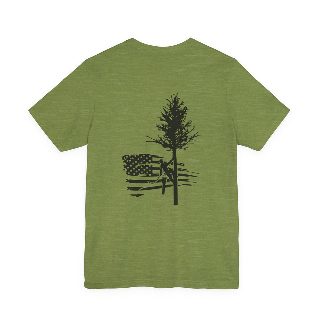 Tree Climb American Flag