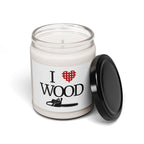 I Love Wood Candle