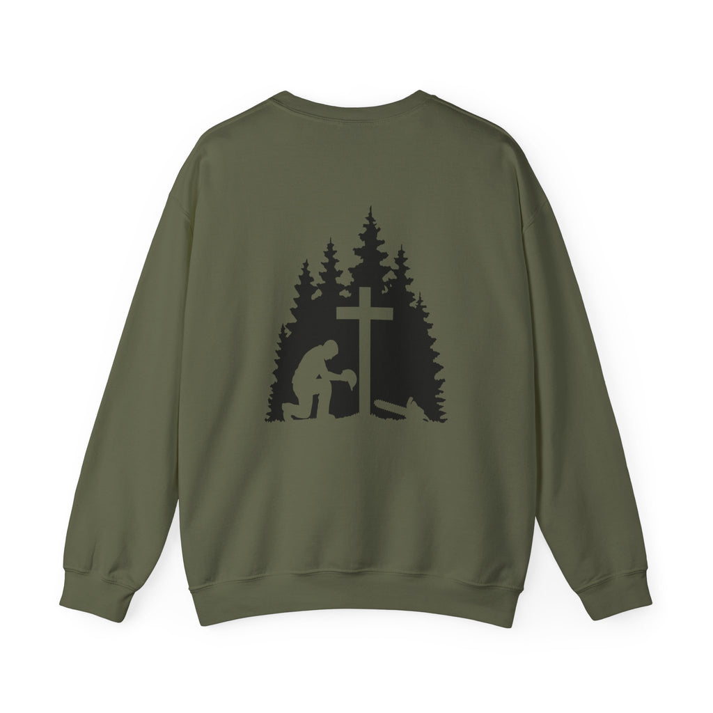 Chainsaw and a Prayer Heavy Blend™ Crewneck Sweatshirt