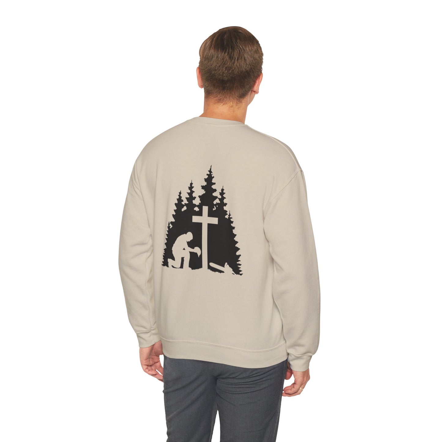 Chainsaw and a Prayer Heavy Blend™ Crewneck Sweatshirt