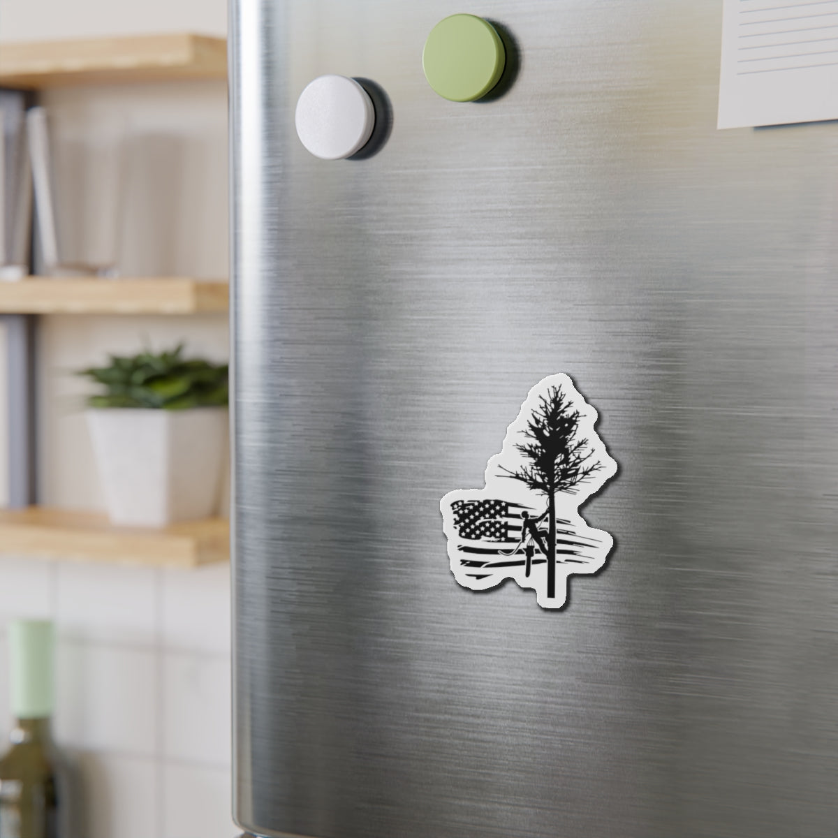 American Tree Trimmer Die-Cut Magnet
