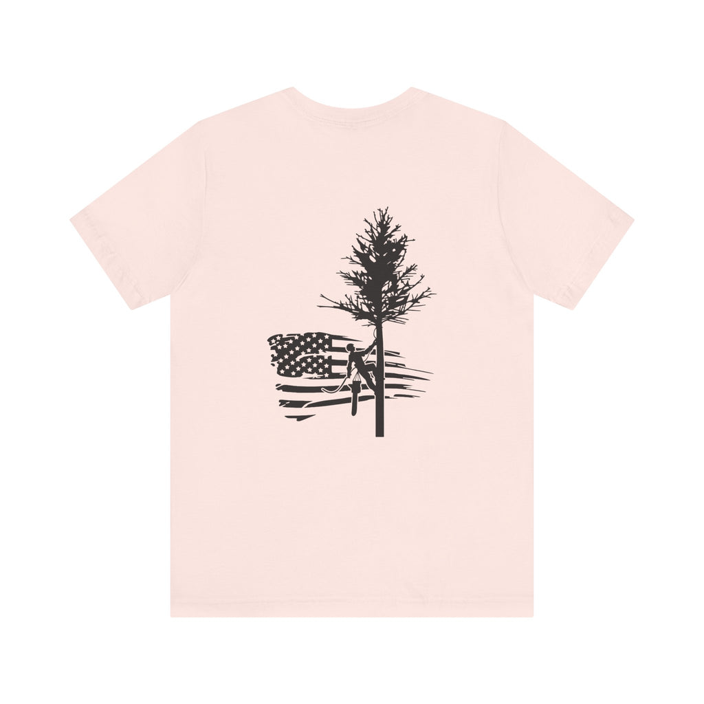 Tree Climb American Flag