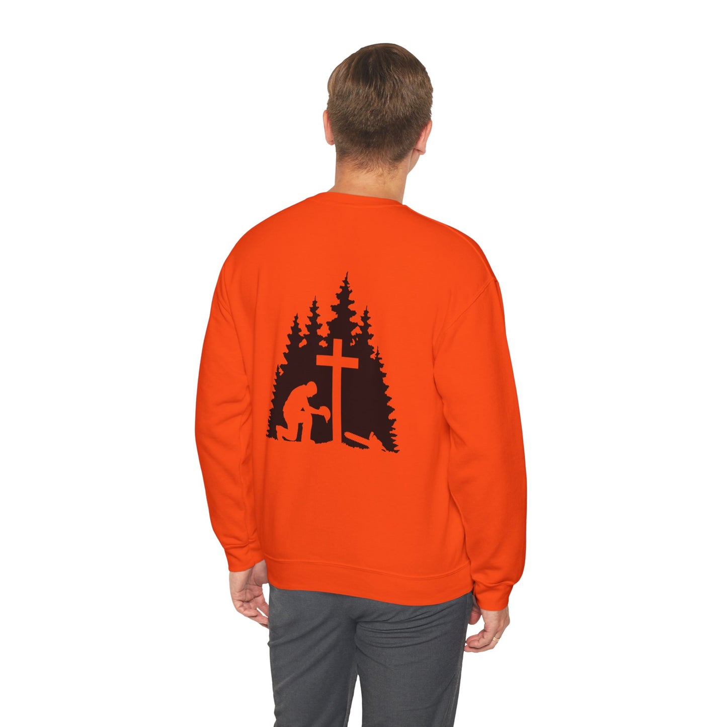 Chainsaw and a Prayer Heavy Blend™ Crewneck Sweatshirt