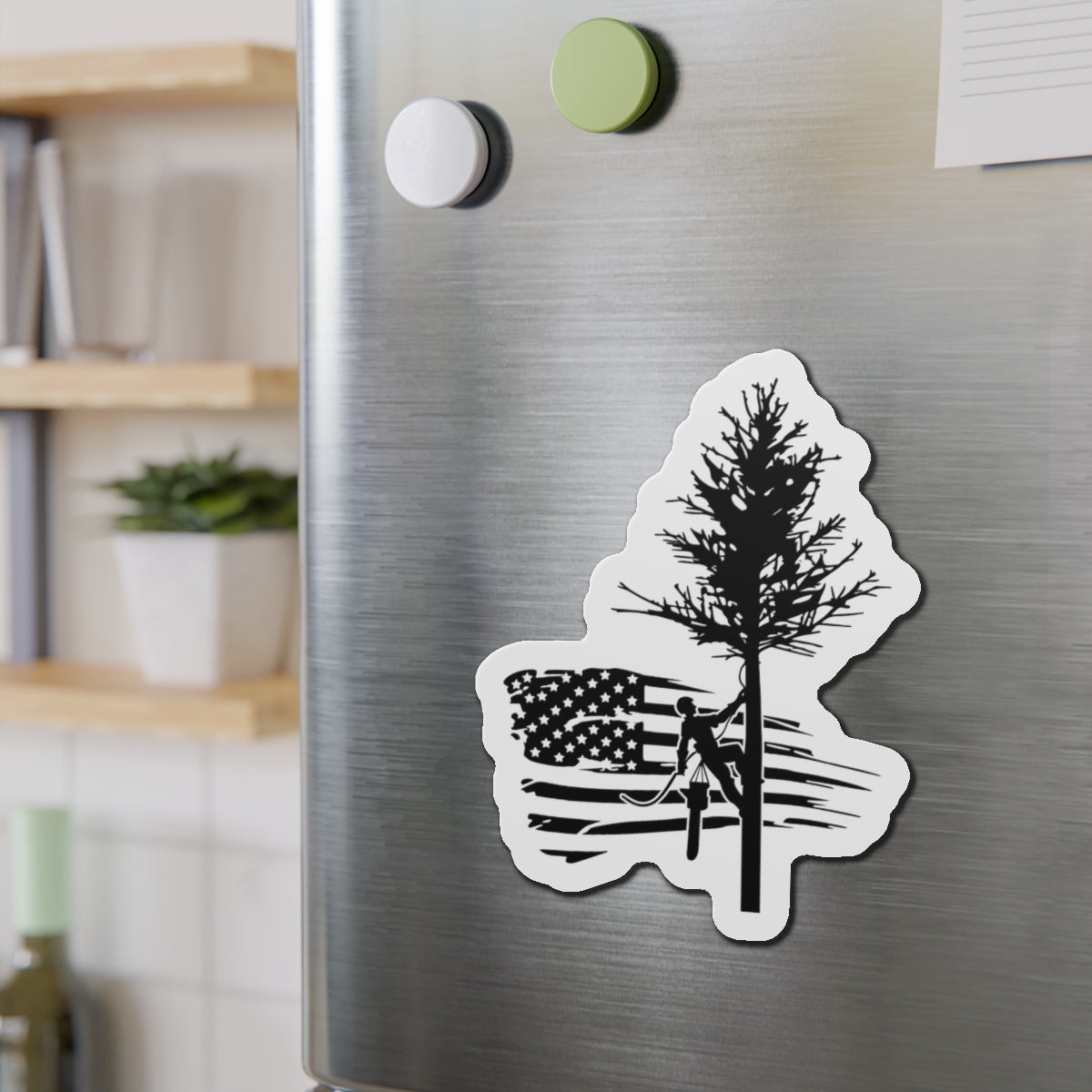 American Tree Trimmer Die-Cut Magnet