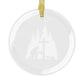 Chainsaw & a Prayer Glass Ornament