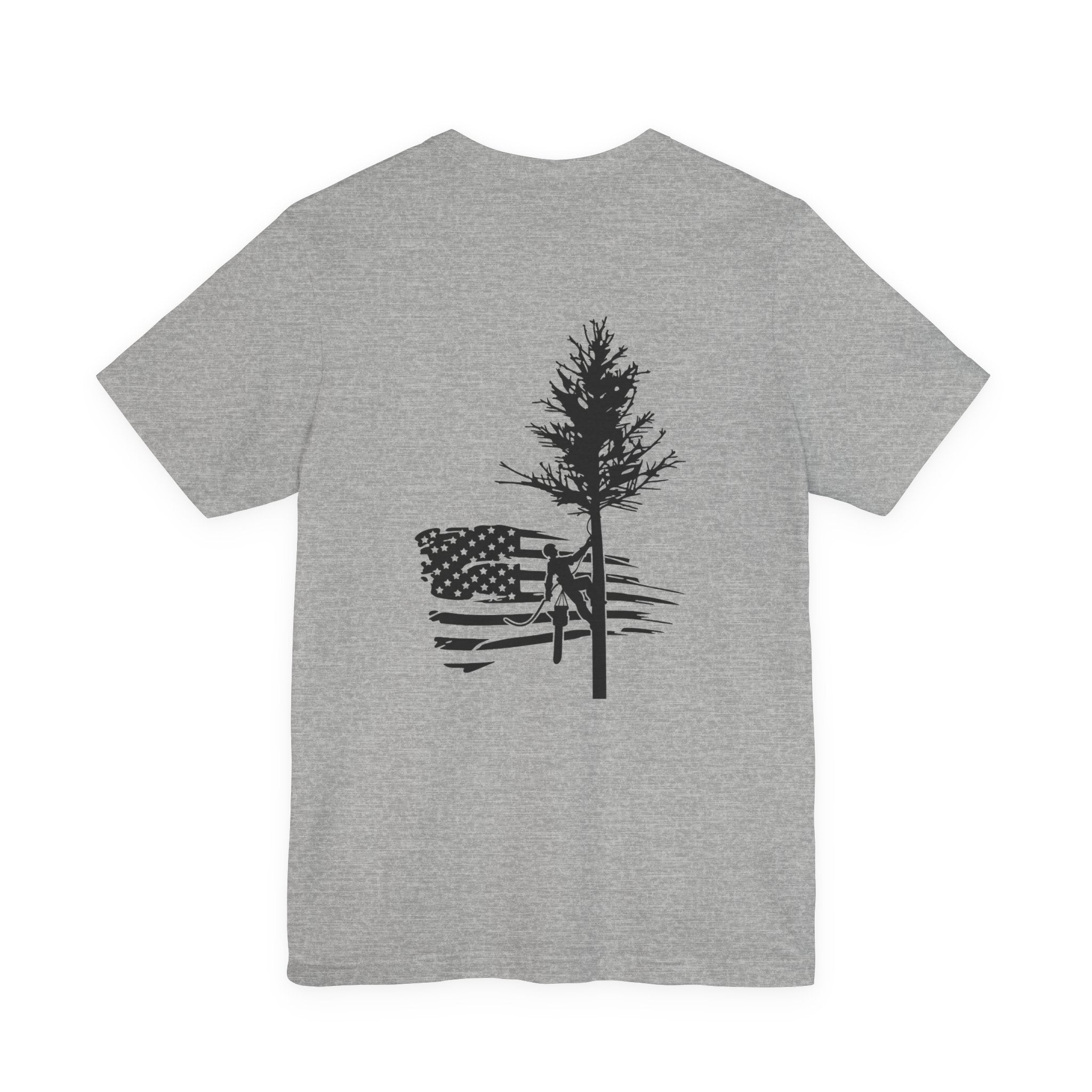 Tree Climb American Flag