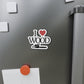 I Love Wood Die-Cut Magnet