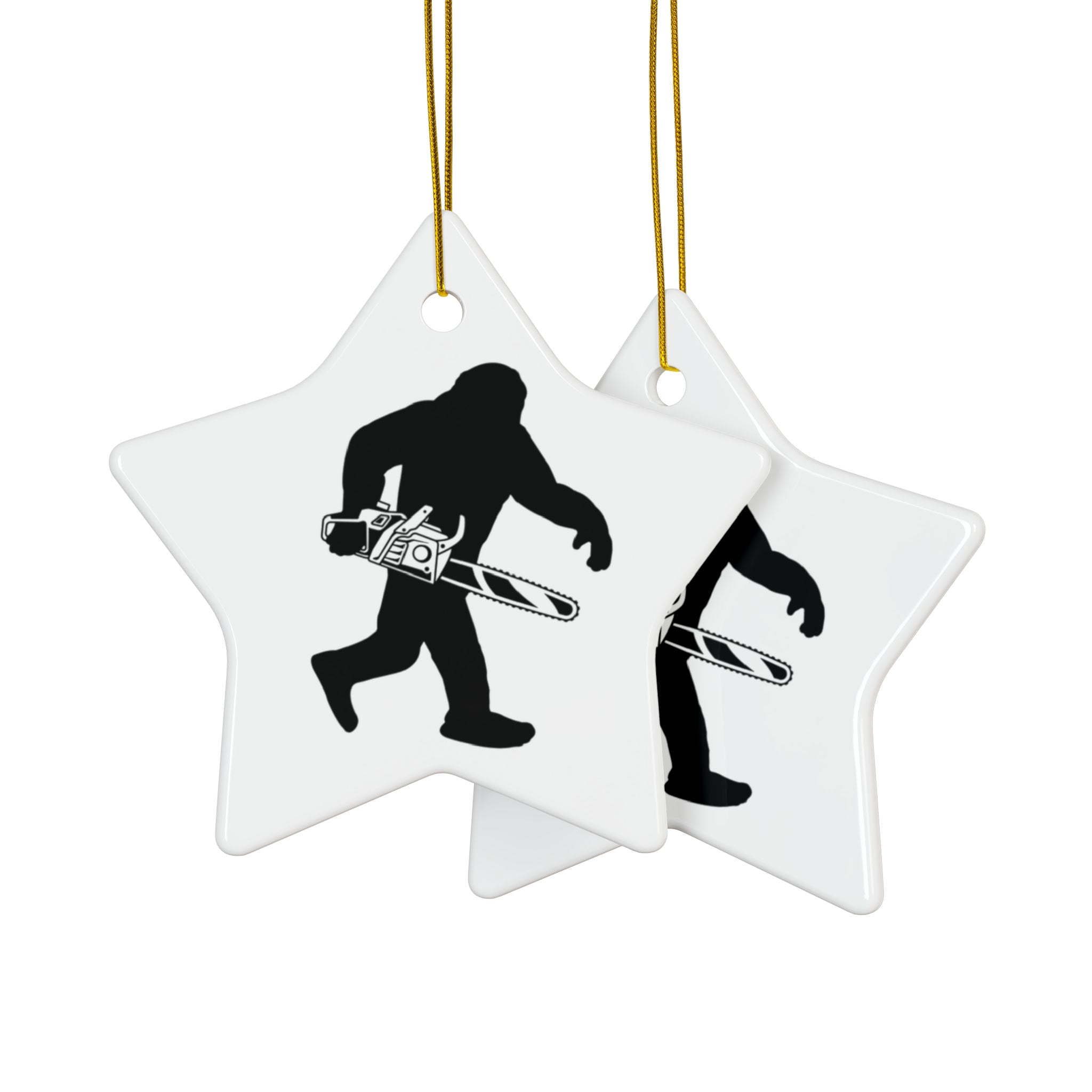 Sasquatch Chainsaw 2-Sided Ornament