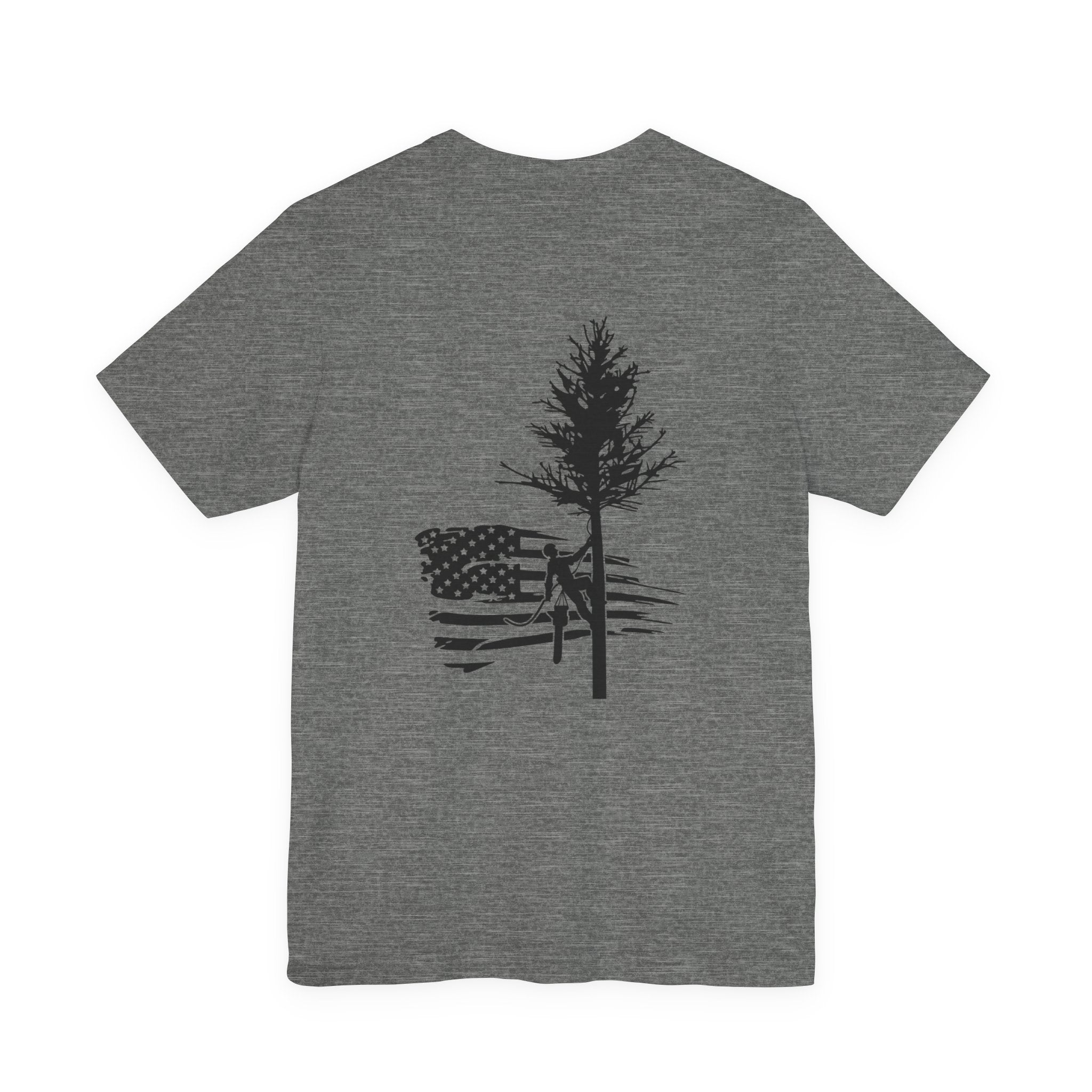 Tree Climb American Flag