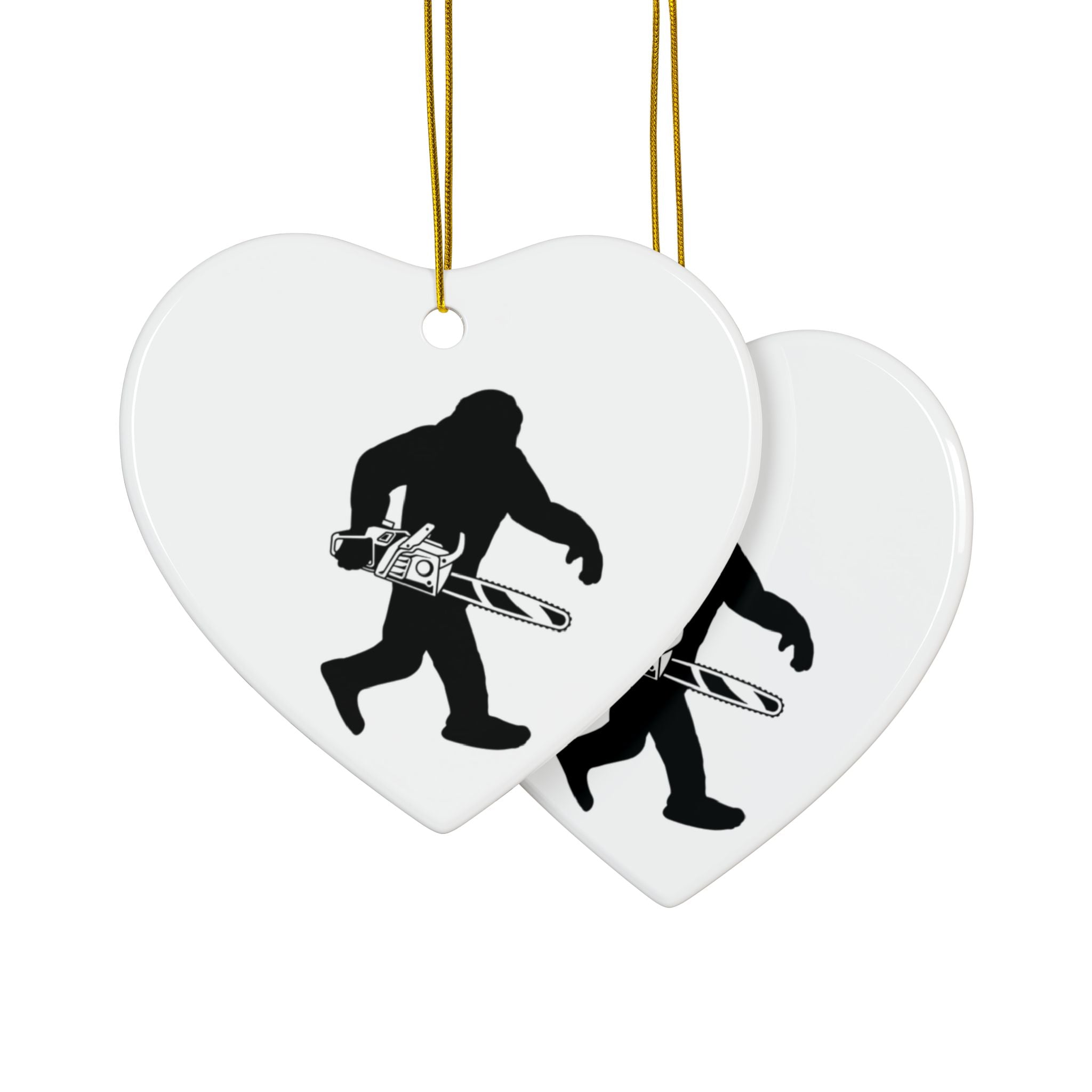 Sasquatch Chainsaw 2-Sided Ornament