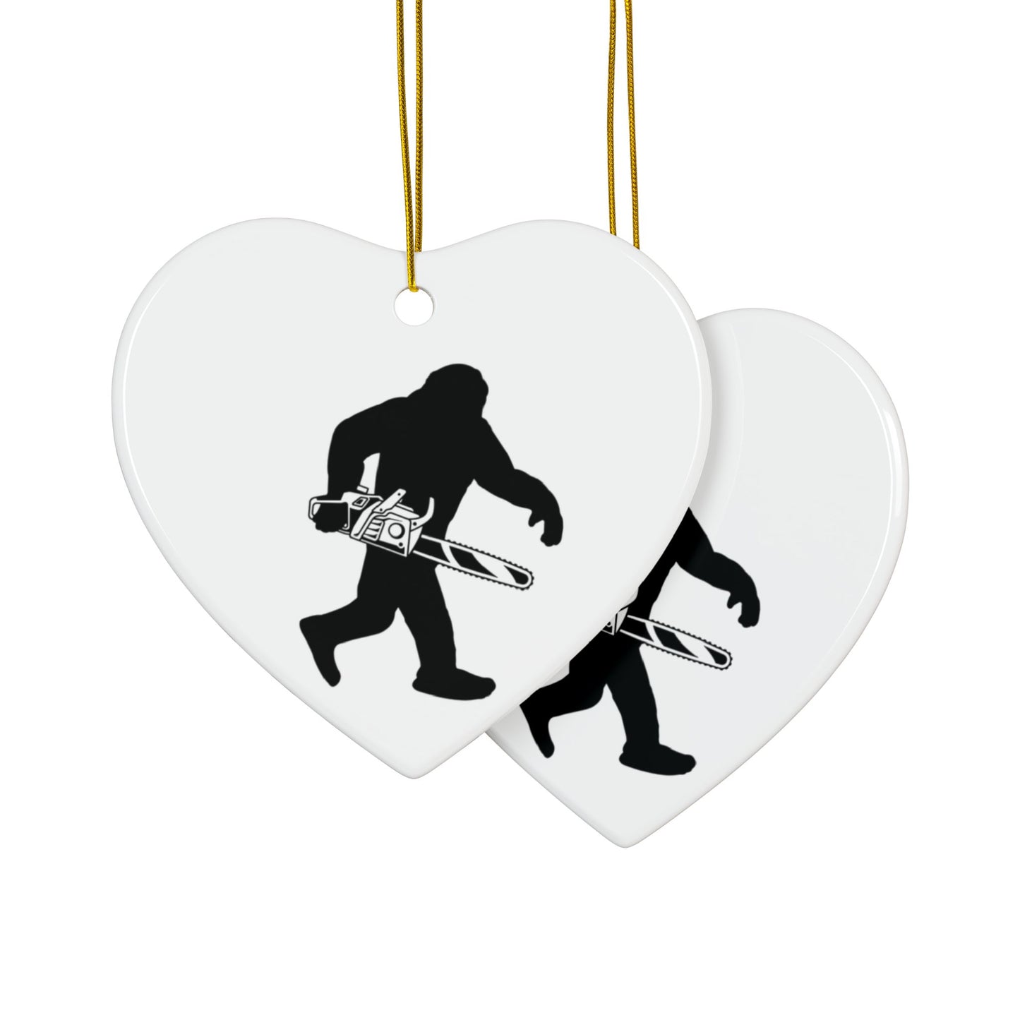 Sasquatch Chainsaw 2-Sided Ornament