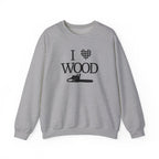 I Love Wood Unisex Crewneck Sweatshirt