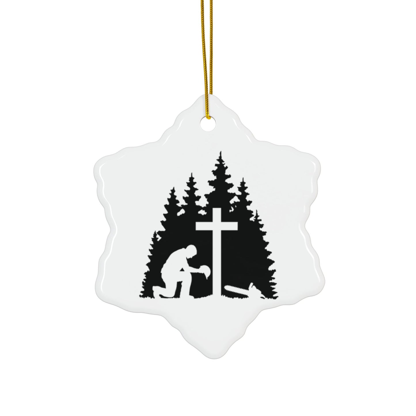 Chainsaw & a Prayer 2-Sided Ornament