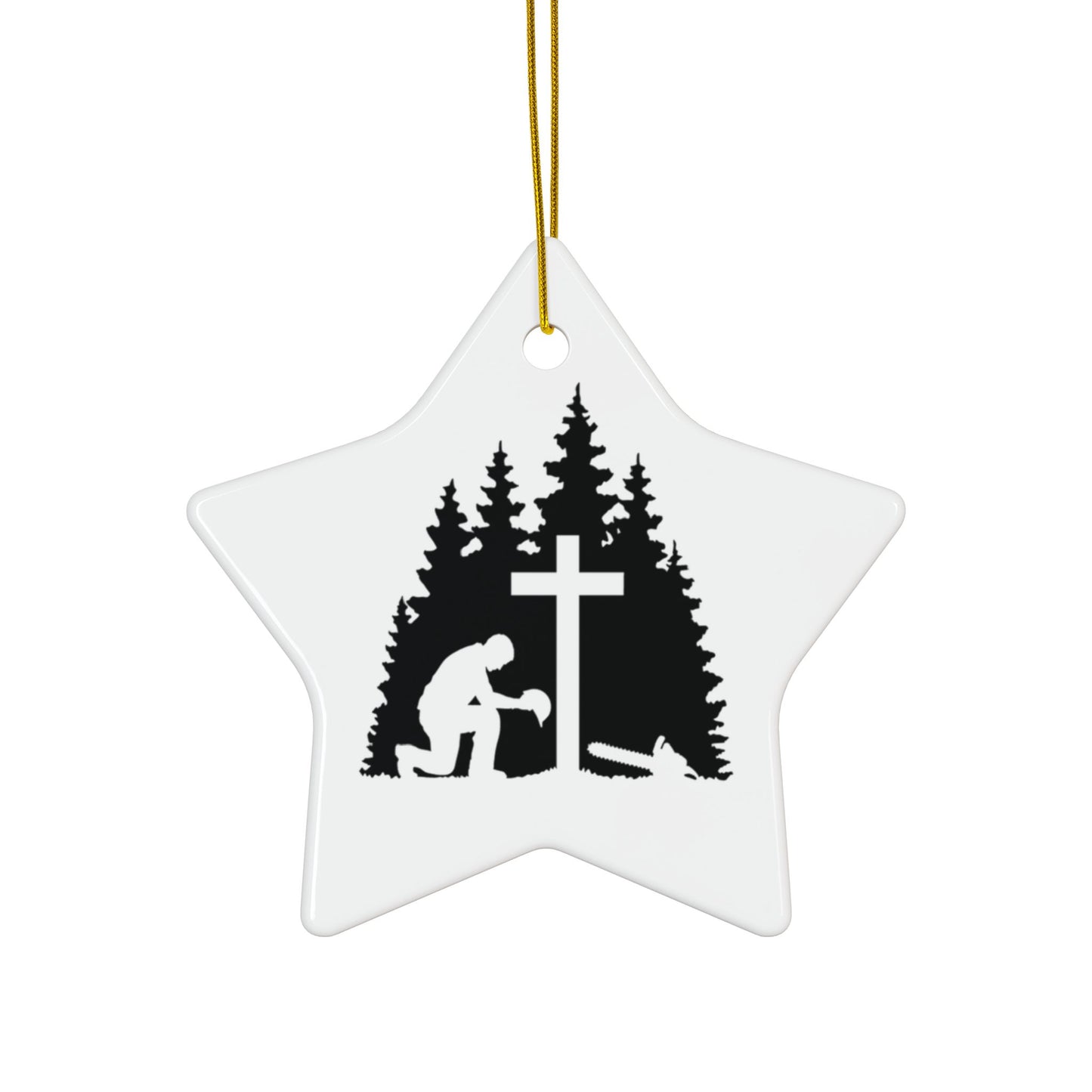 Chainsaw & a Prayer 2-Sided Ornament