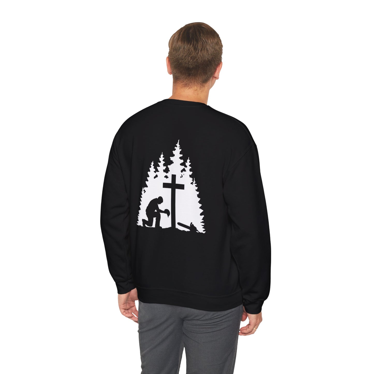 Chainsaw and a Prayer Heavy Blend™ Crewneck Sweatshirt