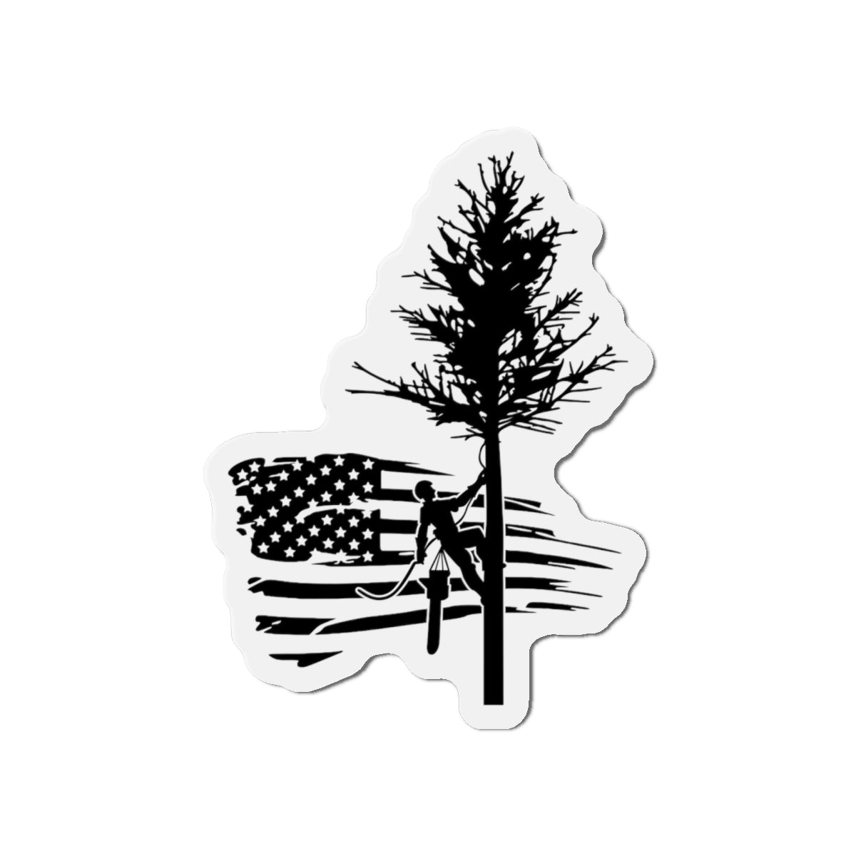 American Tree Trimmer Die-Cut Magnet
