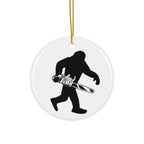 Sasquatch Chainsaw 2-Sided Ornament