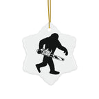 Sasquatch Chainsaw 2-Sided Ornament