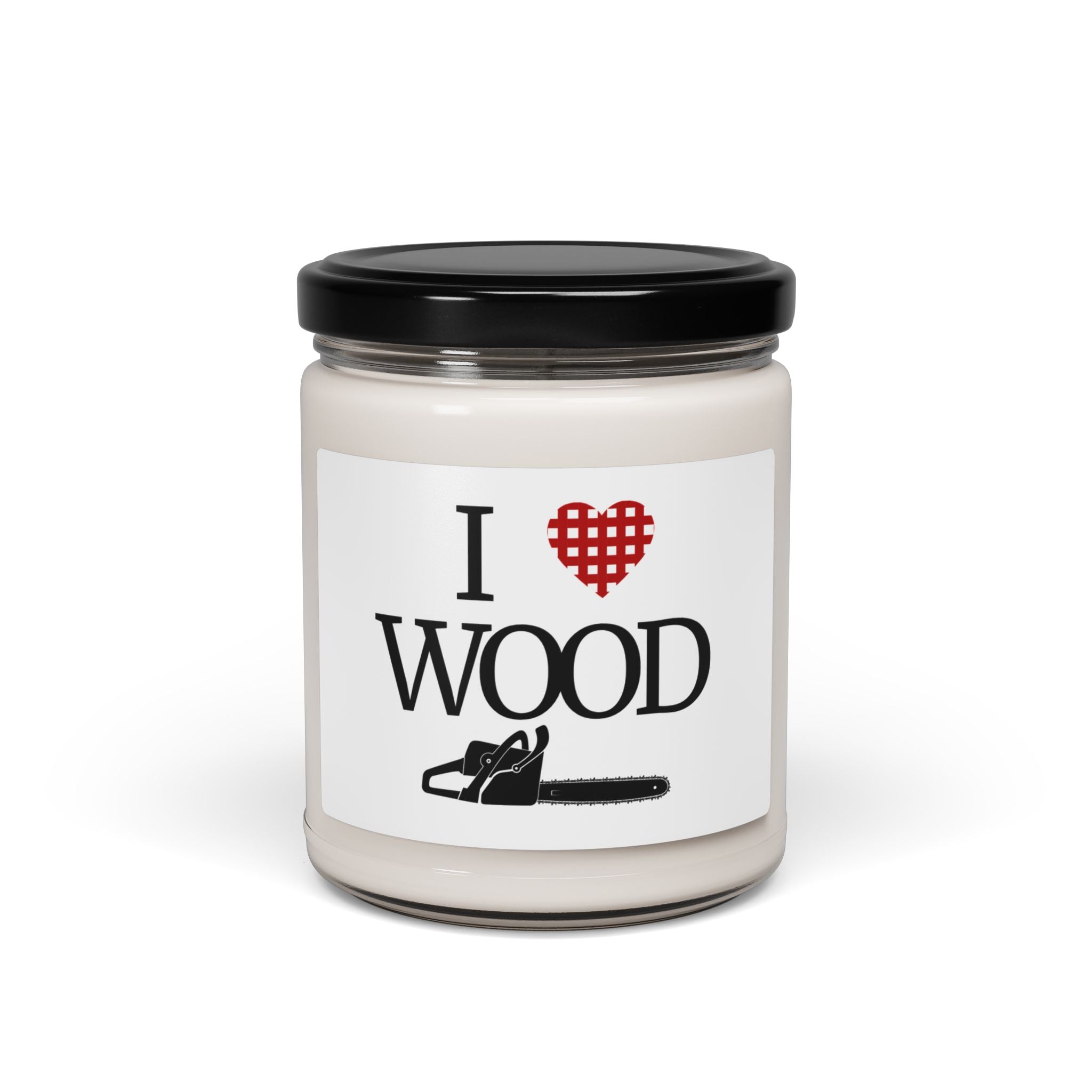 I Love Wood Candle