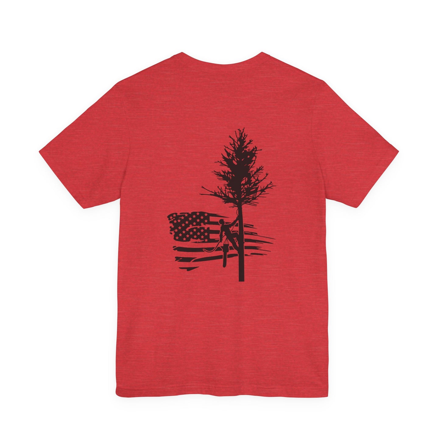 Tree Climb American Flag