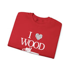 I Love Wood Unisex Crewneck Sweatshirt