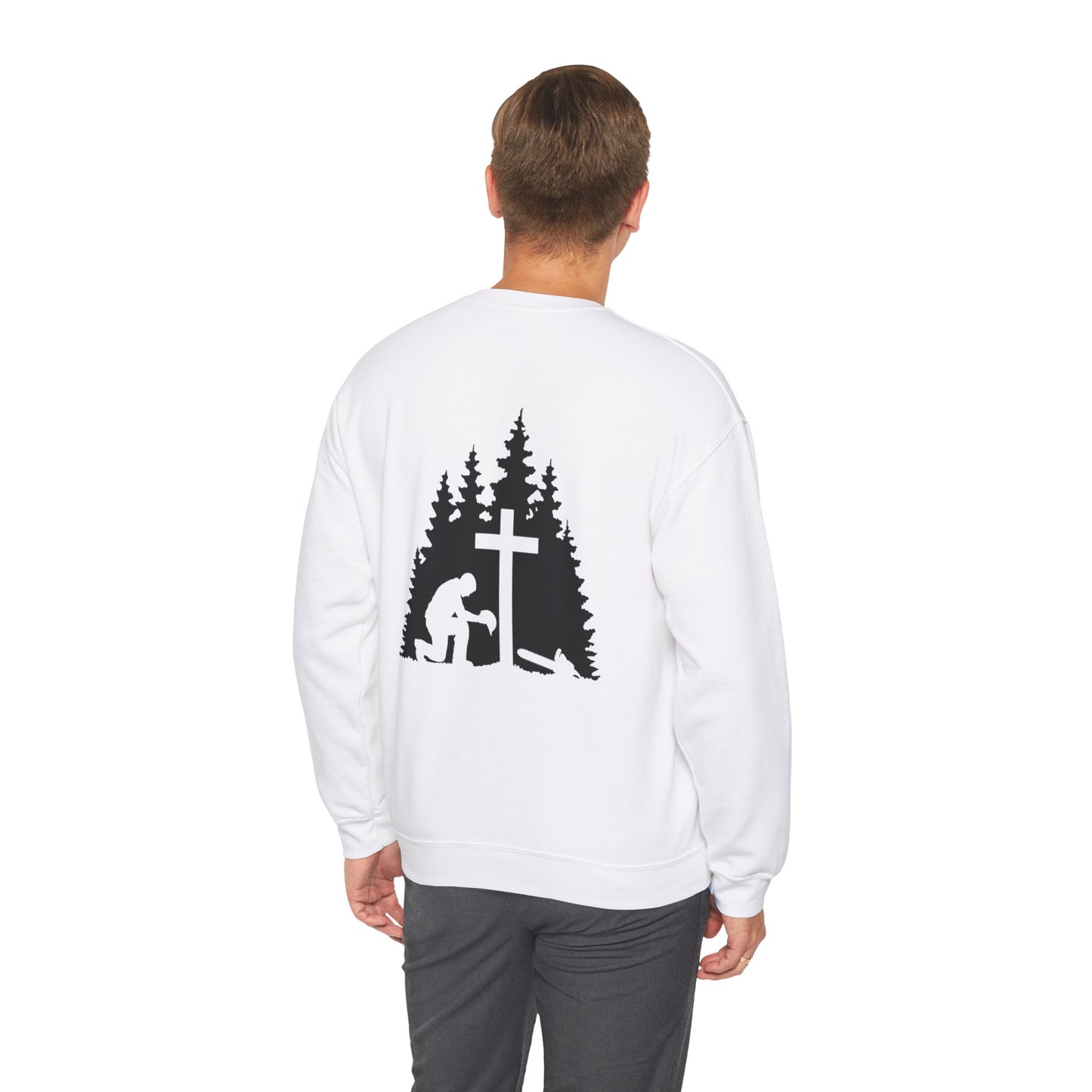 Chainsaw and a Prayer Heavy Blend™ Crewneck Sweatshirt