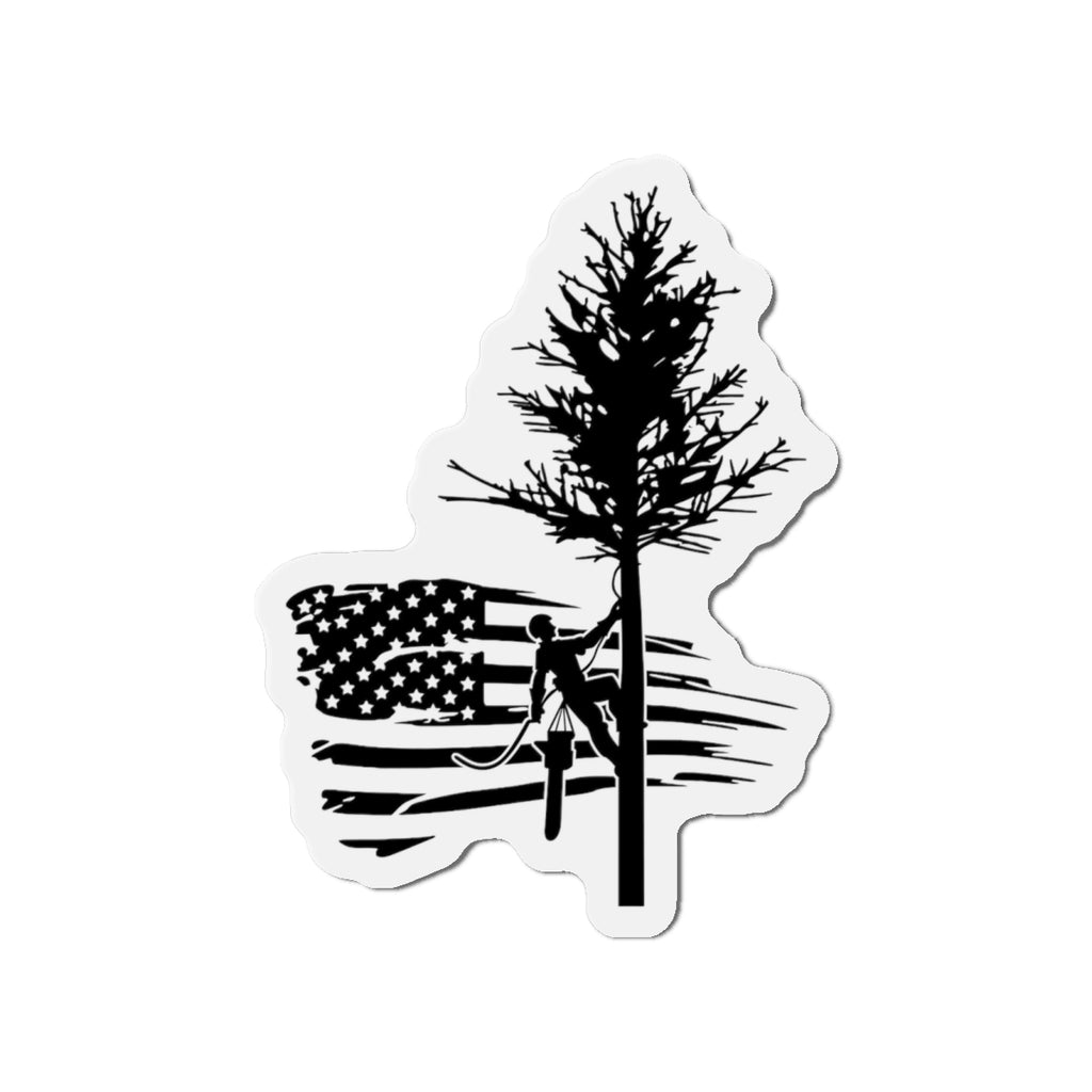 American Tree Trimmer Die-Cut Magnet