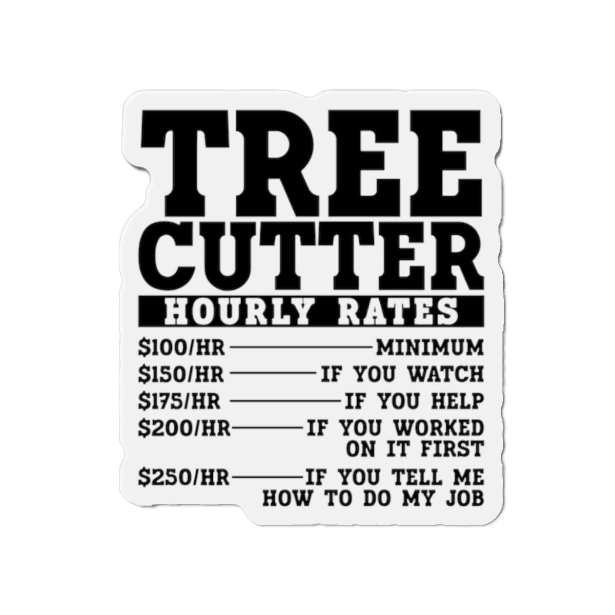 Tree Cutter Rates Magnet
