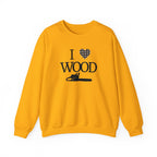 I Love Wood Unisex Crewneck Sweatshirt