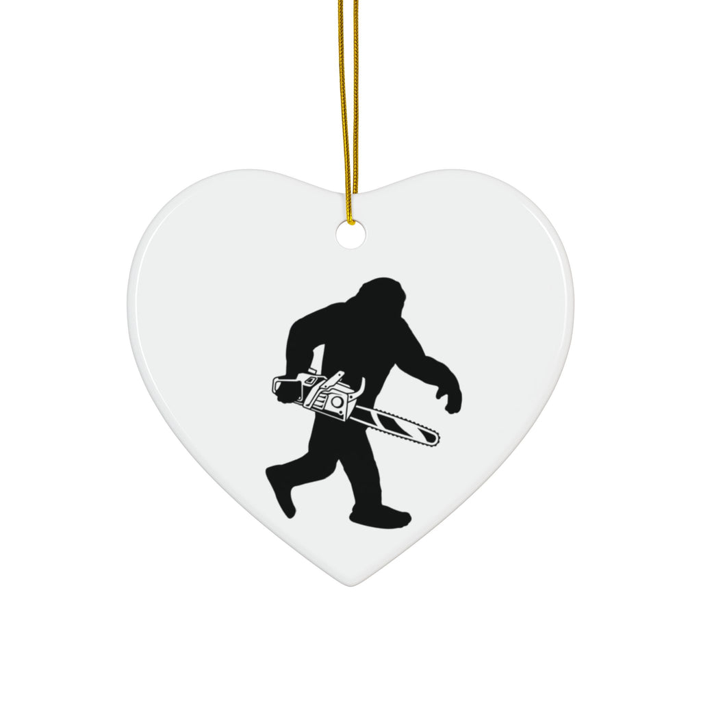 Sasquatch Chainsaw 2-Sided Ornament