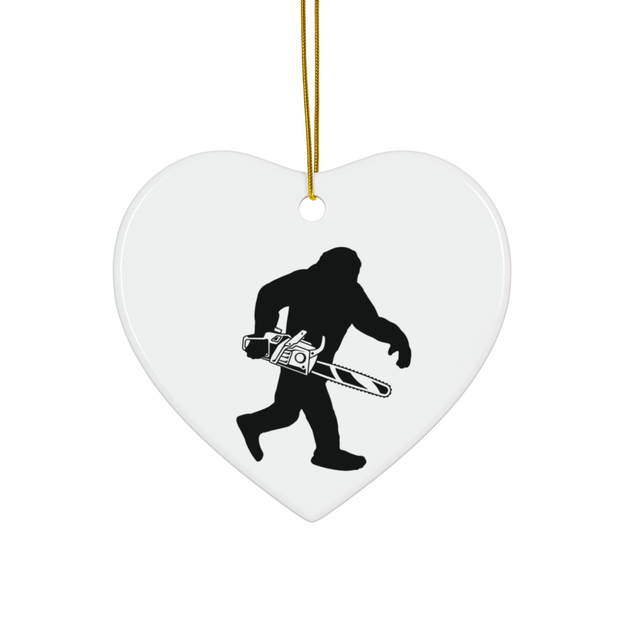 Sasquatch Chainsaw 2-Sided Ornament