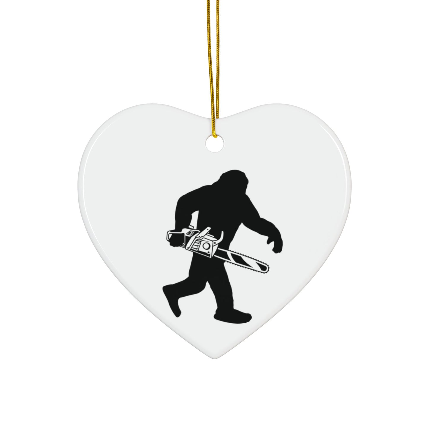 Sasquatch Chainsaw 2-Sided Ornament
