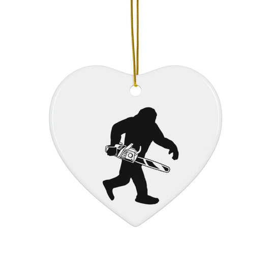 Sasquatch Chainsaw 2-Sided Ornament